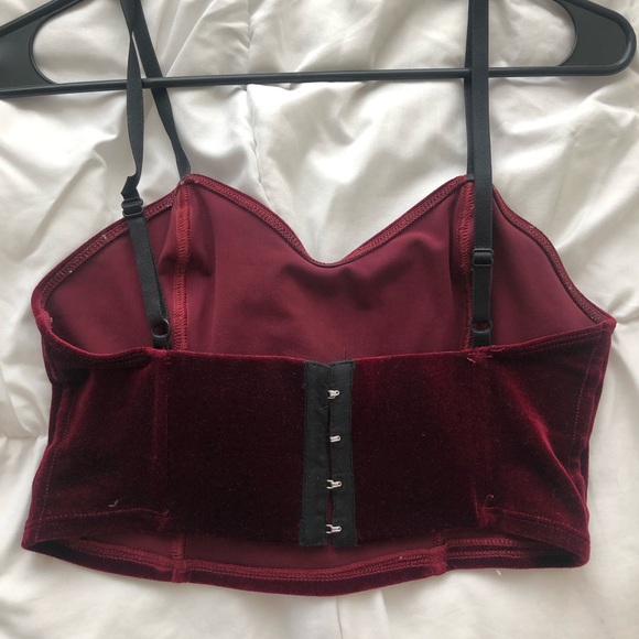 Velvet Crop Top - Picture 2 of 3